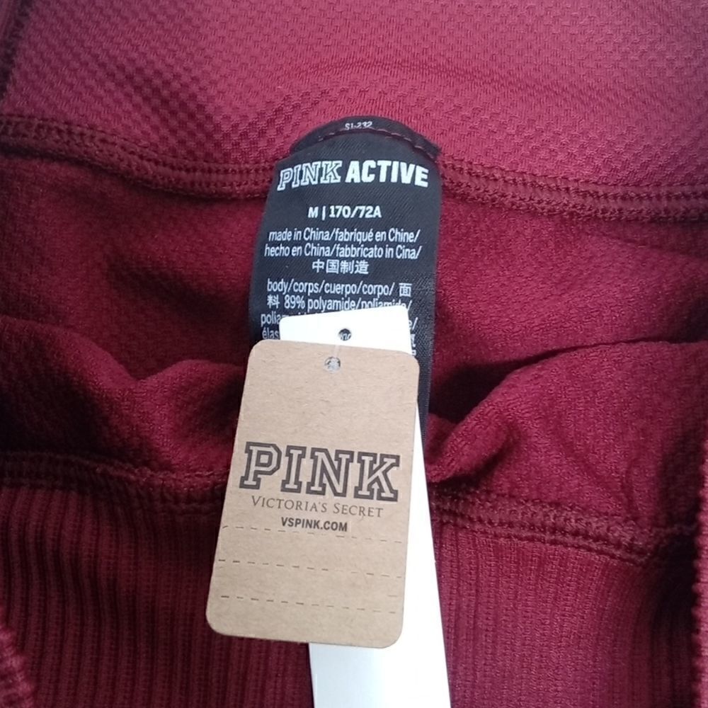 Victoria Secret Red and Pink gradient biker shorts Tag size M - Picture 4 of 5
